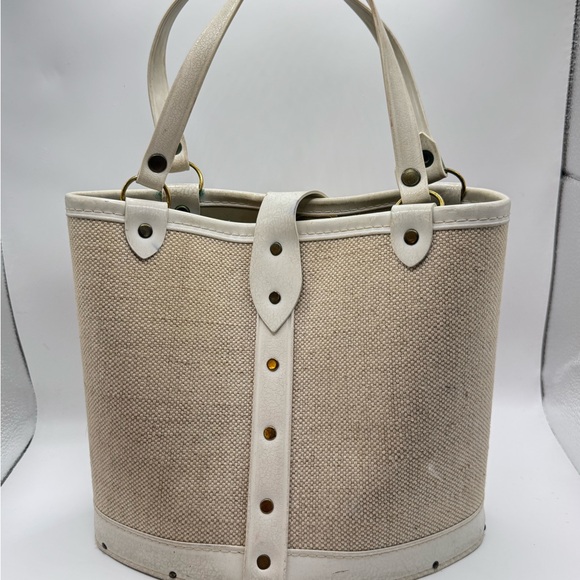 Vintage Enid Collin’s style Handbag Jeweled Garden Purse  Bucket Bag Floral - Picture 11 of 16